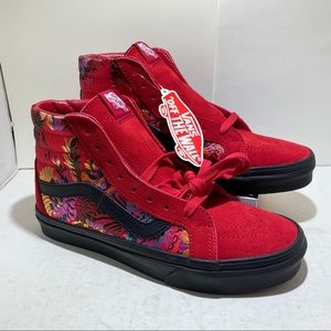 Vans Floral High Top Women’s 8, Men’s 6.5